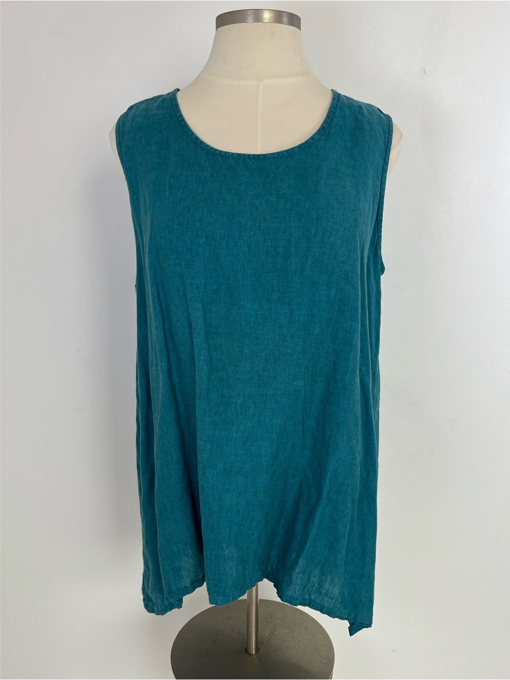 EUC! Bryn Walker Teal Linen Tank Top Sixe 1X